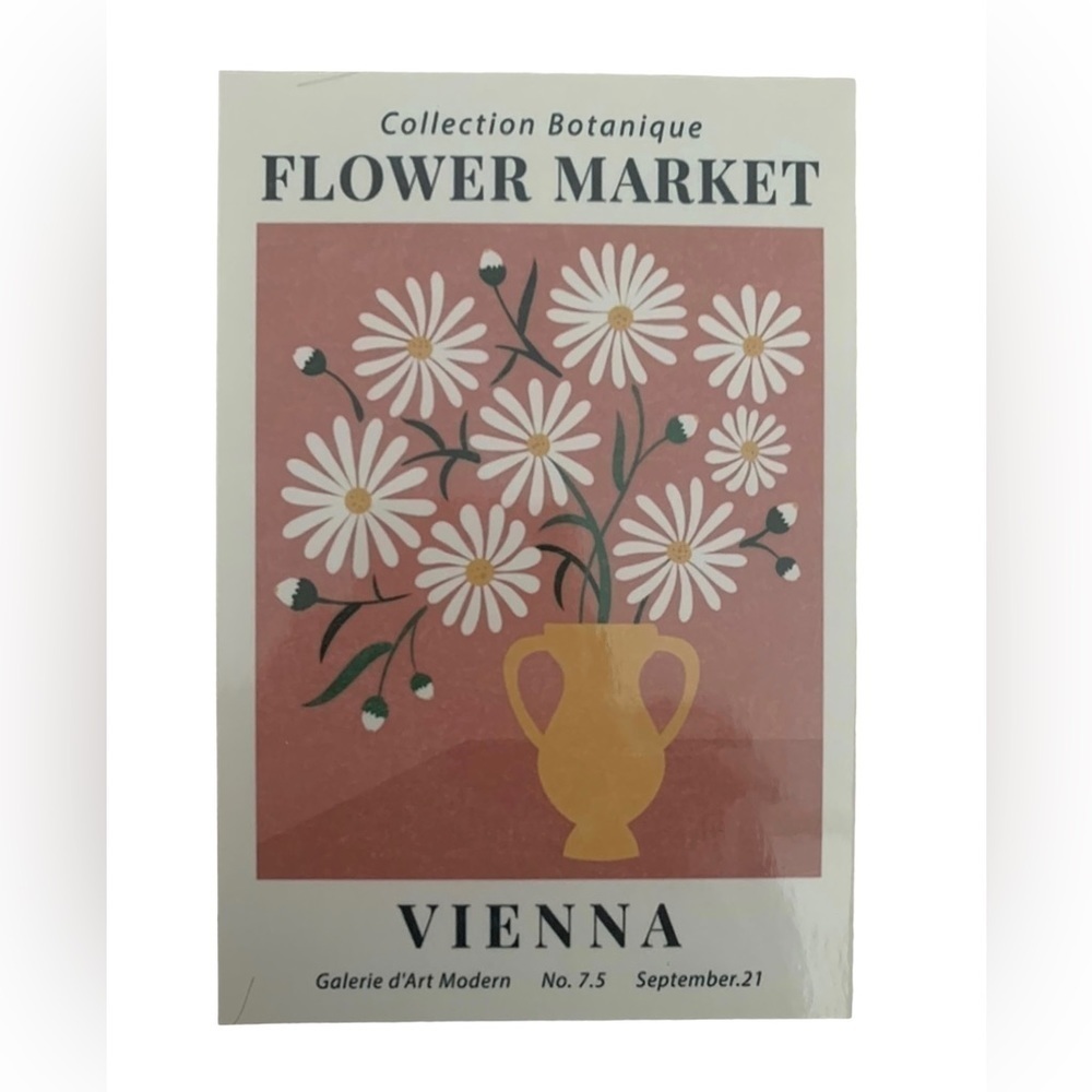 Vienna vintage reprint on heavy card stock framed in black with glass​​​​​​​